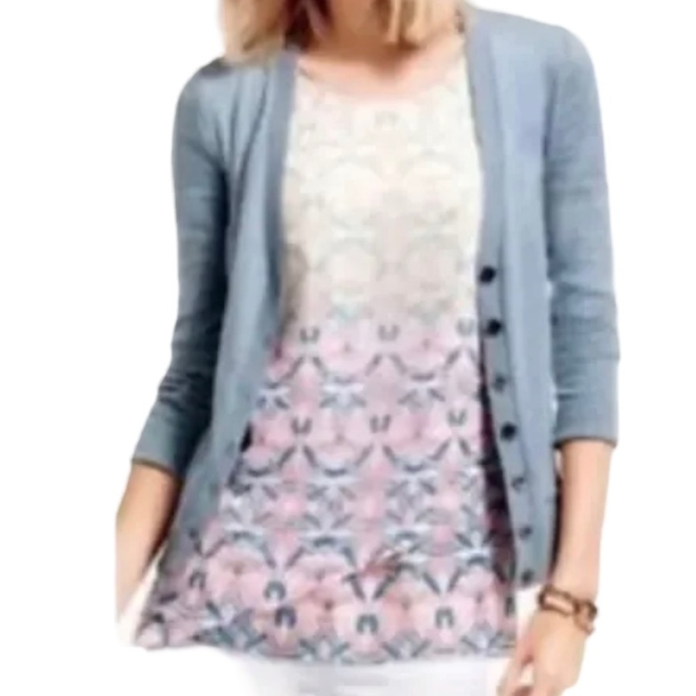 CAbi Pastel Print "Mosaic" Print Sleeveless Tank Top #250 Small